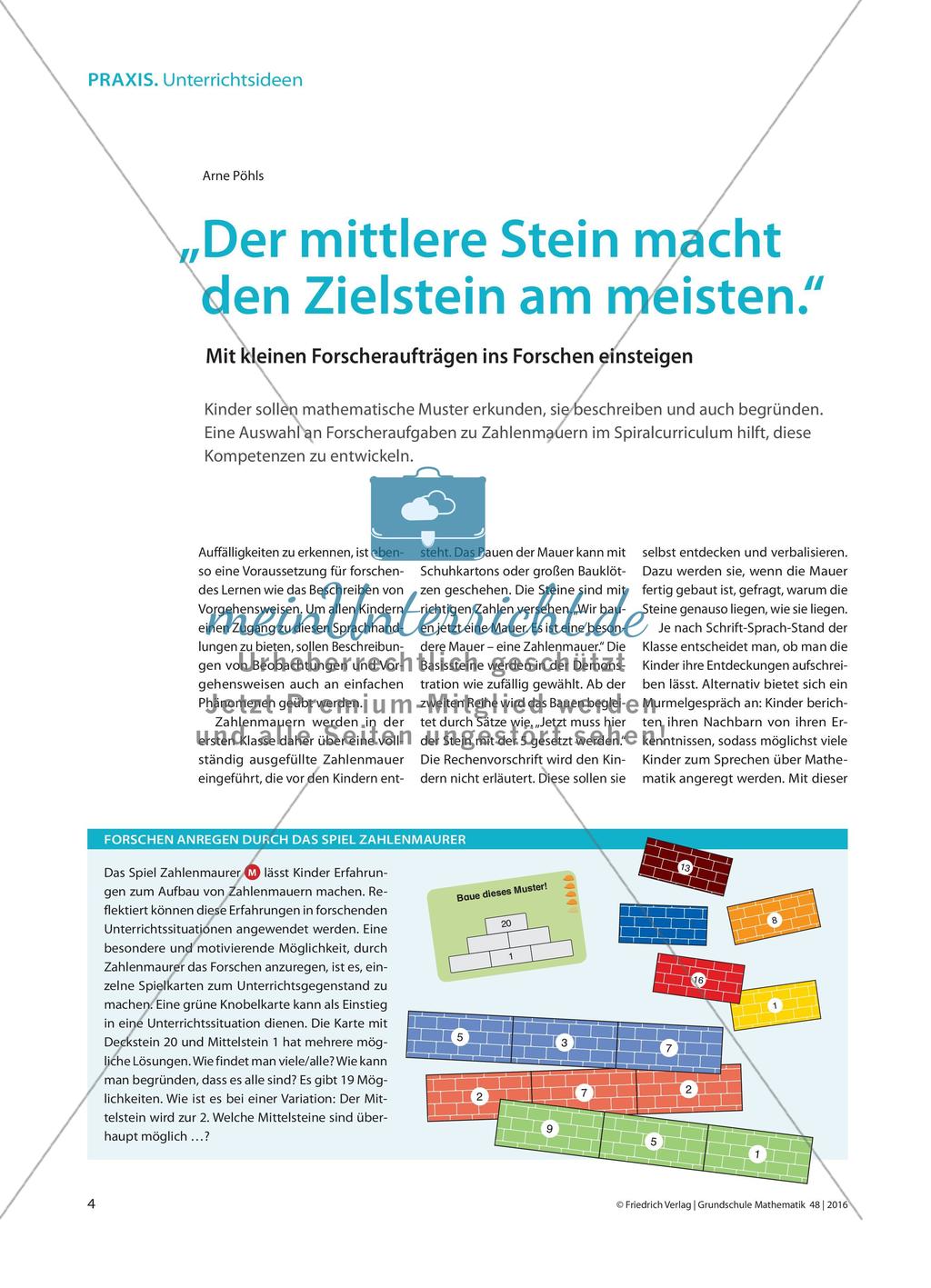 „Der mittlere Stein macht den Zielstein am meisten.“ - Mit kleinen Forscheraufträgen ins Forschen einsteigen Preview 1