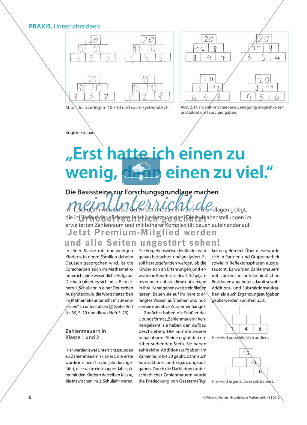 „Erst hatte ich einen zu wenig, dann einen zu viel.“ - Die Basissteine zur Forschungsgrundlage machen Preview 1