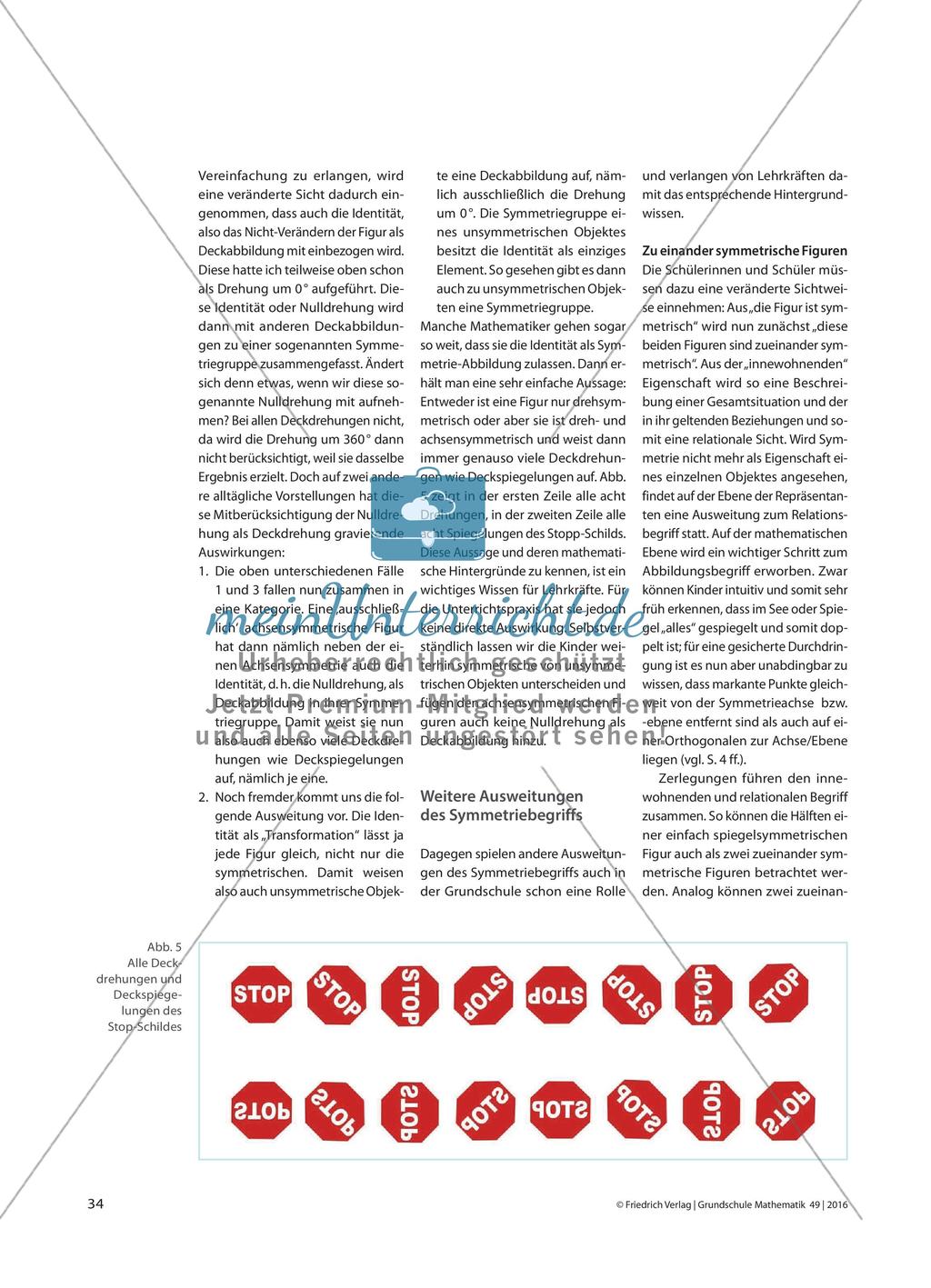 Symmetrien in der Ebene und im Raum - Kongruenzabbildungen als Deckabbildungen von Figuren Preview 3
