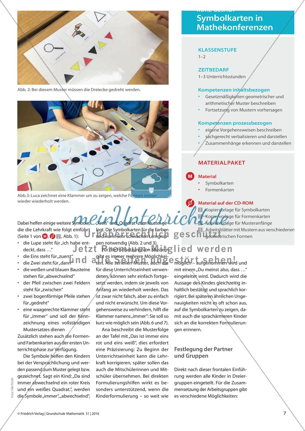 Mathekonferenzen durch Symbole unterstützen - Mit Symbolkarten das Verbalisieren und Darstellen anregen Preview 2