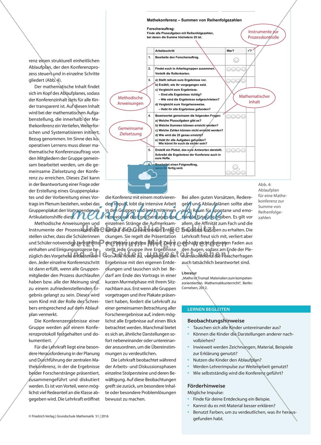 Reihenfolgezahlen und ihre Summen - Mathekonferenzen in arbeitsteiligen Forschersträngen Preview 4