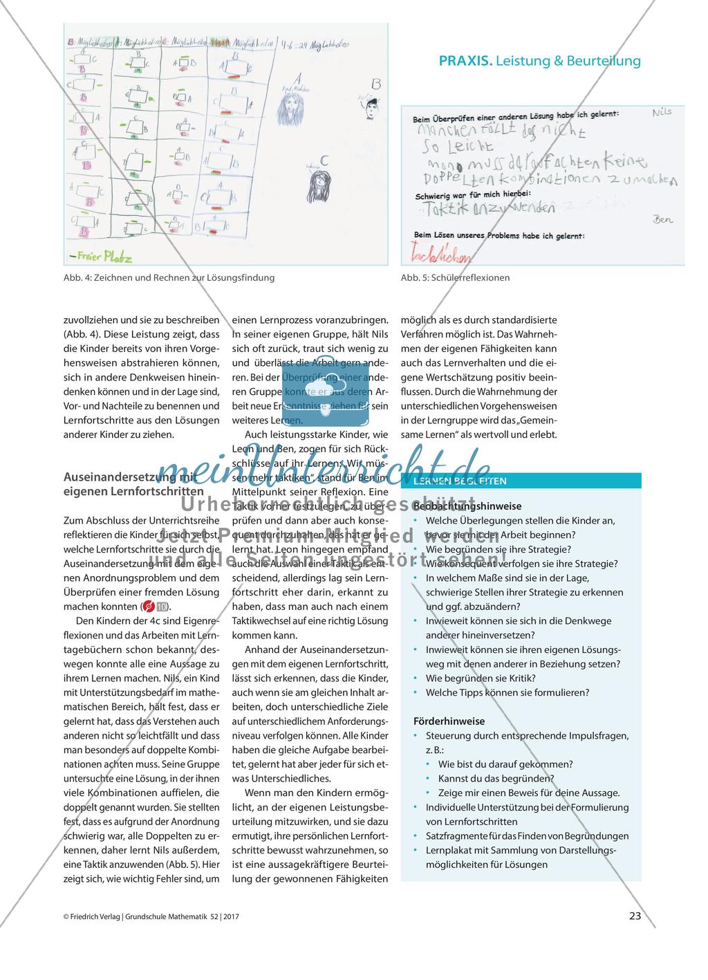 „Tackticken hilft!“ - Kinder setzen sich mit Anordnungsproblemen auseinander und bewerten gegenseitig ihre Lösungsstrategien Preview 3