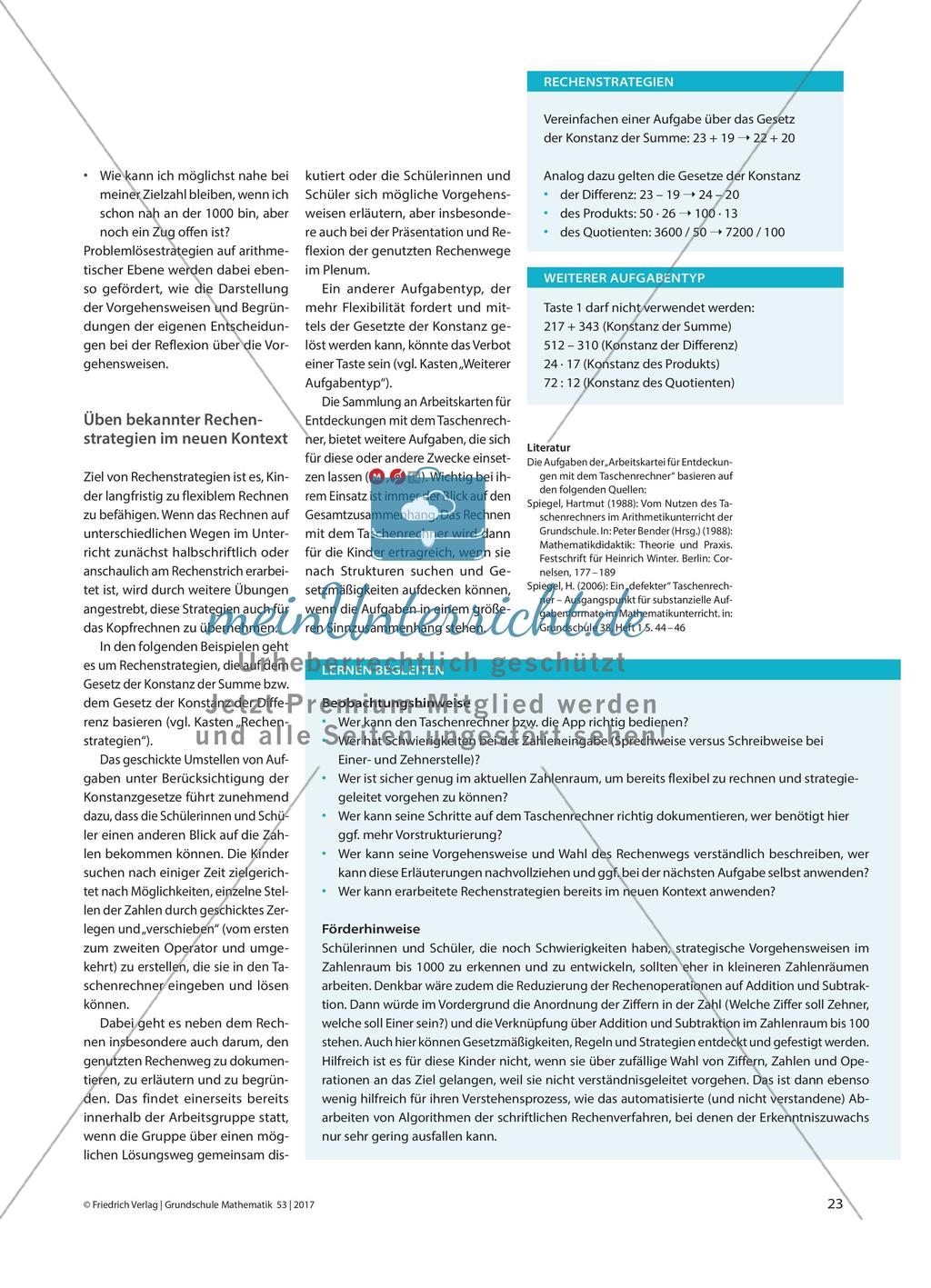 Möglichst nahe an 1000 - Mit dem Taschenrechner üben Preview 3