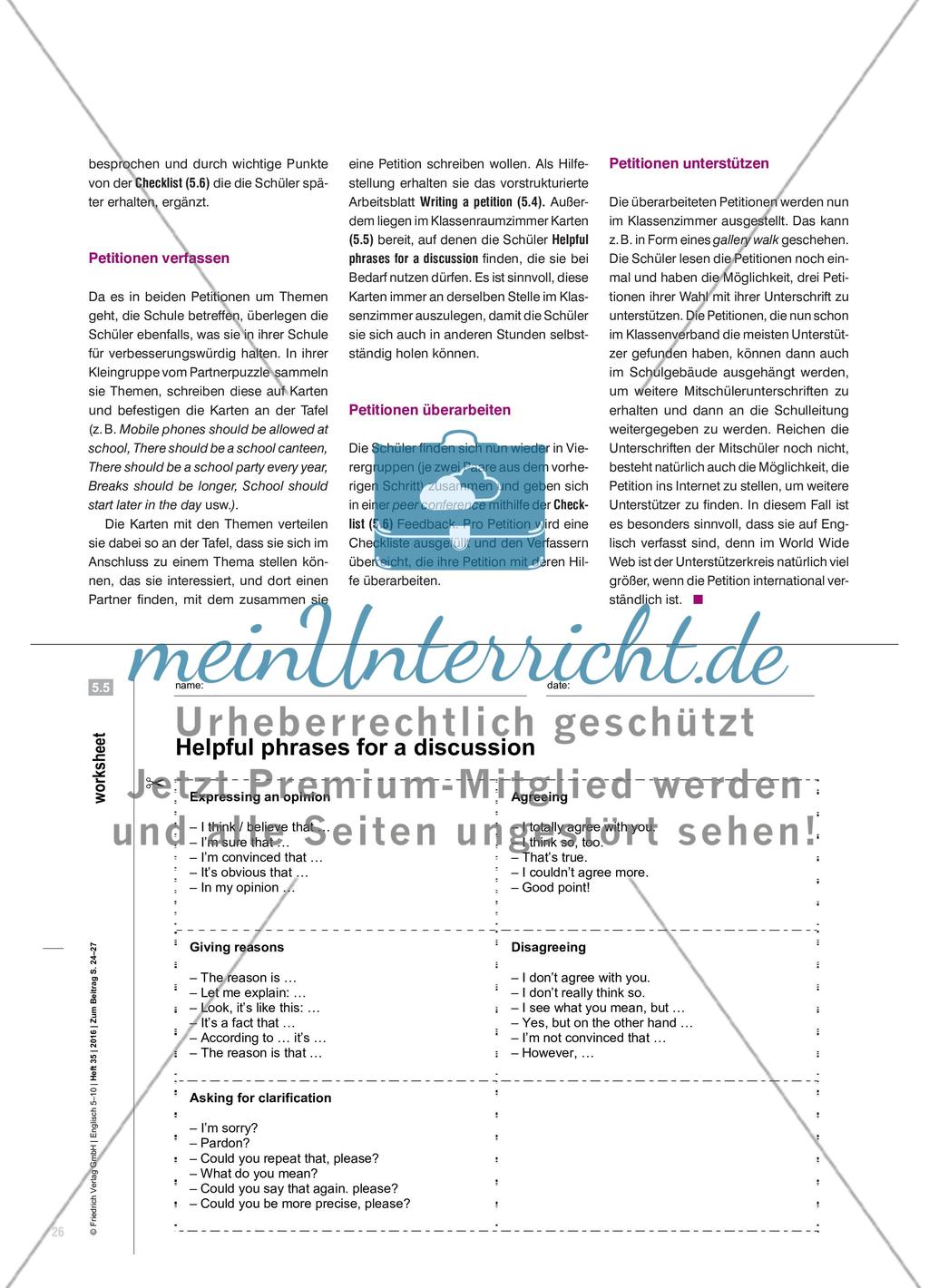 Make a change! - Eine Petition verfassen Preview 3