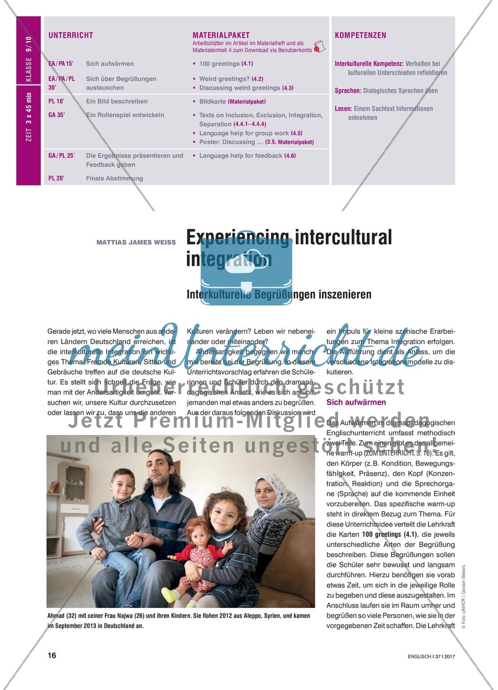 Experiencing intercultural integration - Interkulturelle Begrüßungen inszenieren Preview 1