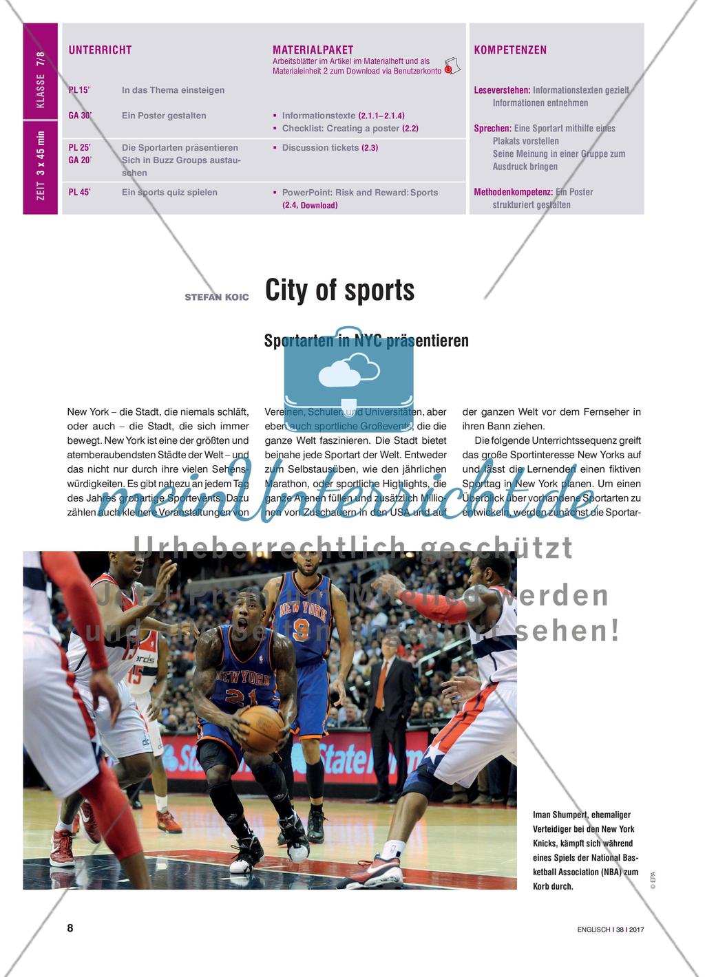 City of sports - Sportarten in NYC präsentieren Preview 1