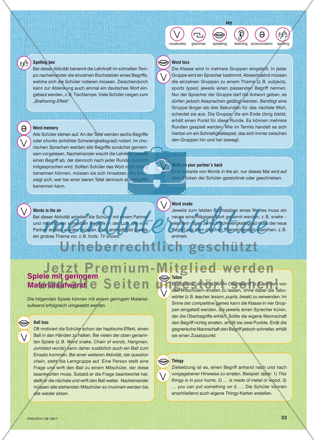 Spiele im Englischunterricht Preview 4