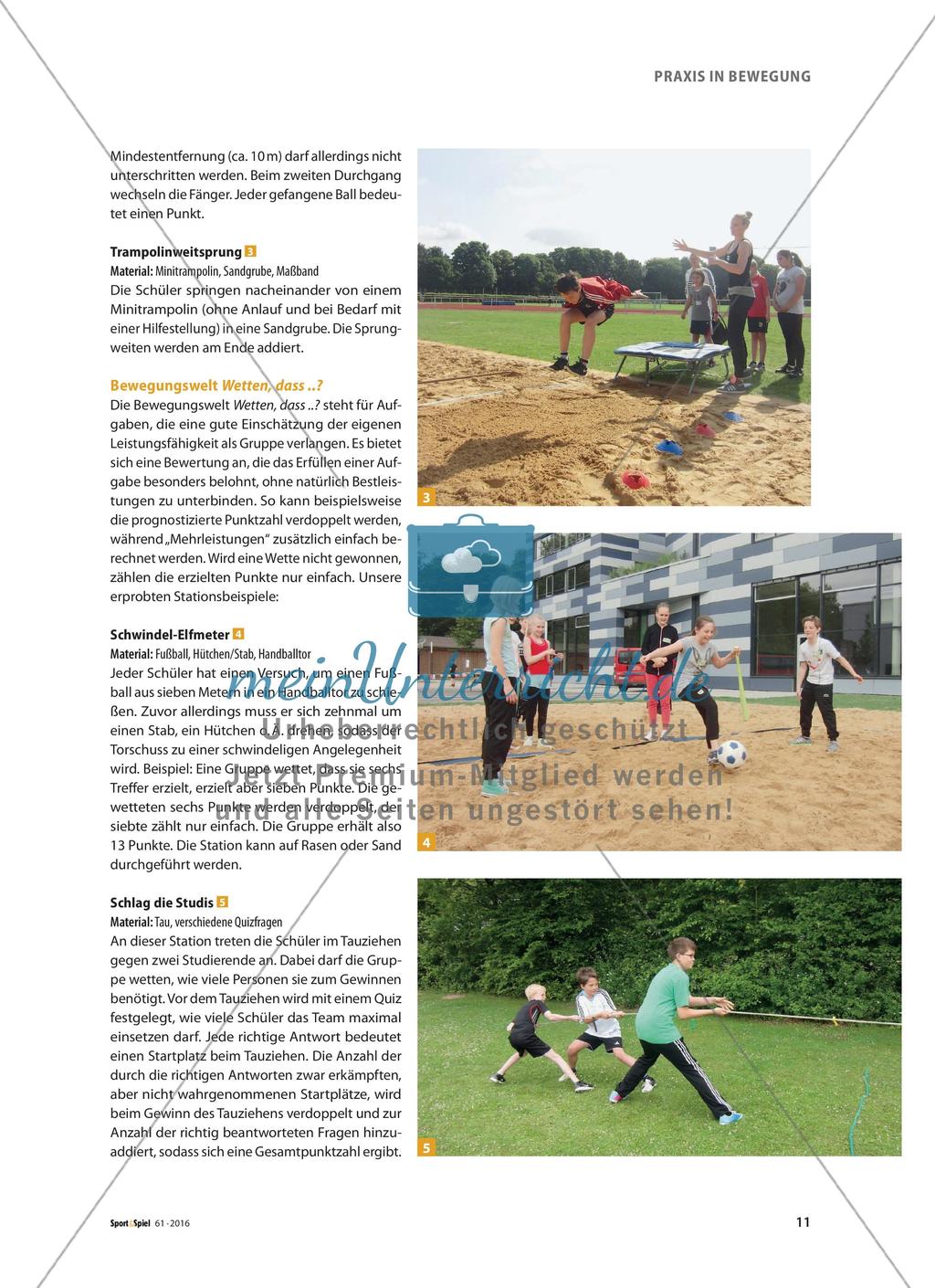 In Bewegungswelten unterwegs - Ideen zur Gestaltung eines Sporttages Preview 3