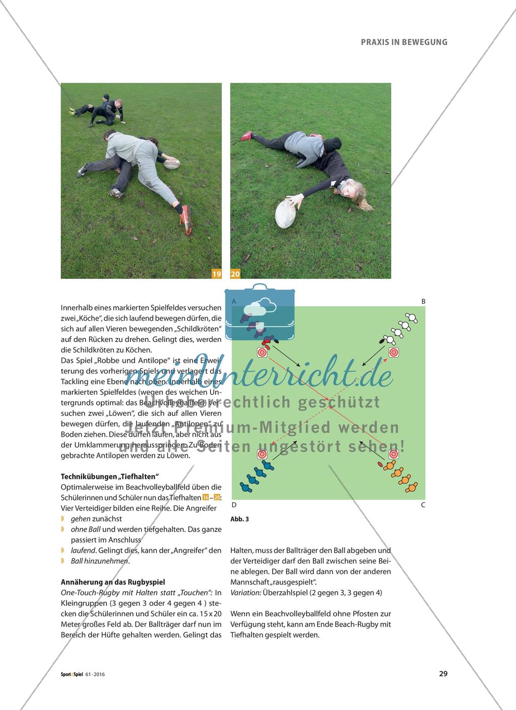 Rugby in der Schule - Eine Annäherung an das Rugbyspiel Preview 8
