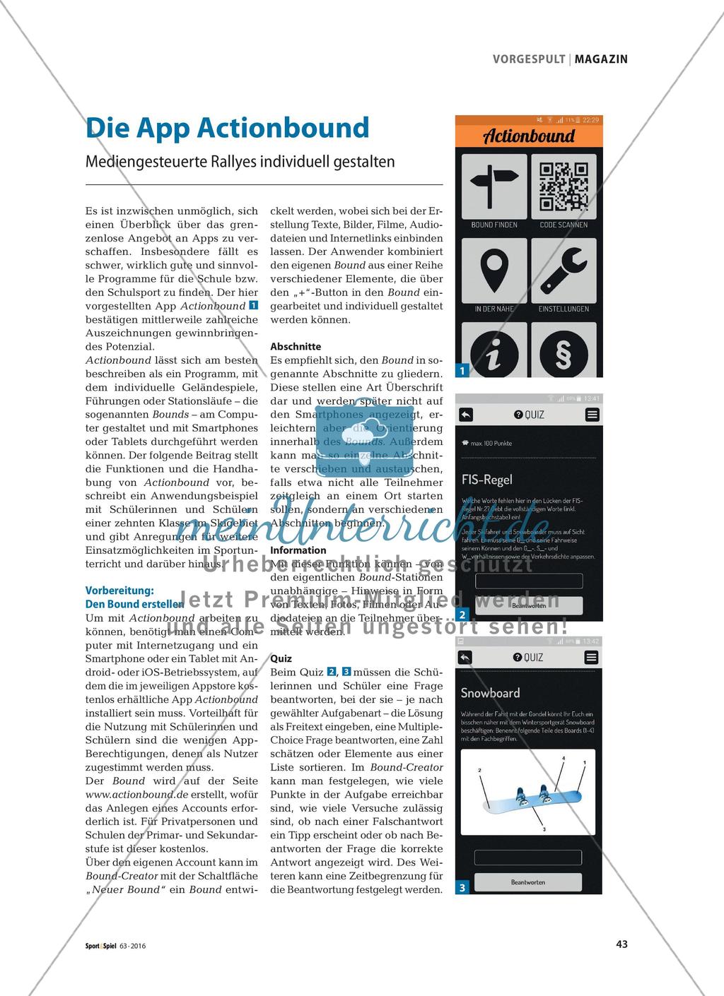 Die App Actionbound - Mediengesteuerte Rallyes individuell gestalten Preview 1