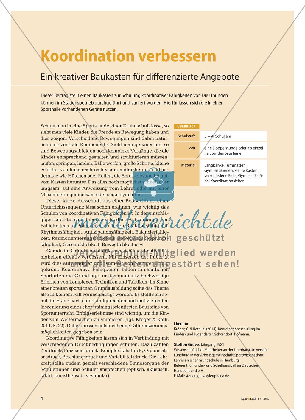 Förderung der Koordinationsfähigkeit im Rahmen eines kreativen Baukastens Preview 1