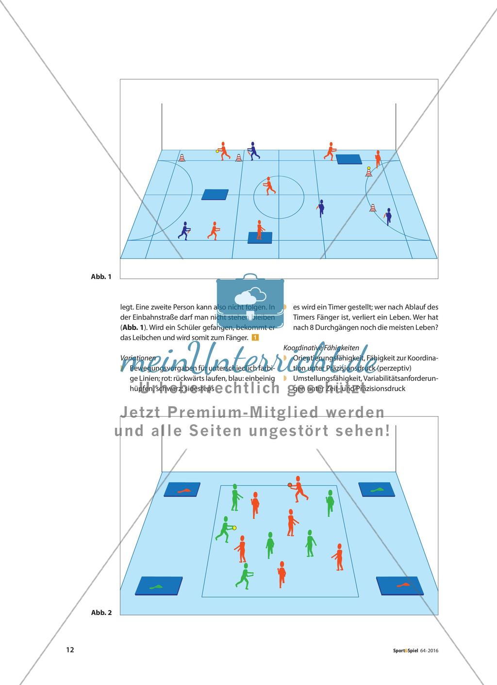 Schulung koordinativer Fähigkeiten in Spielformen Preview 3