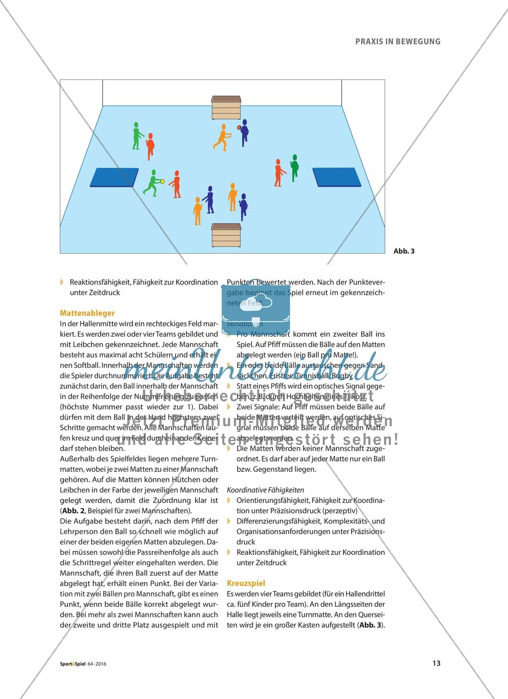 Schulung koordinativer Fähigkeiten in Spielformen Preview 4