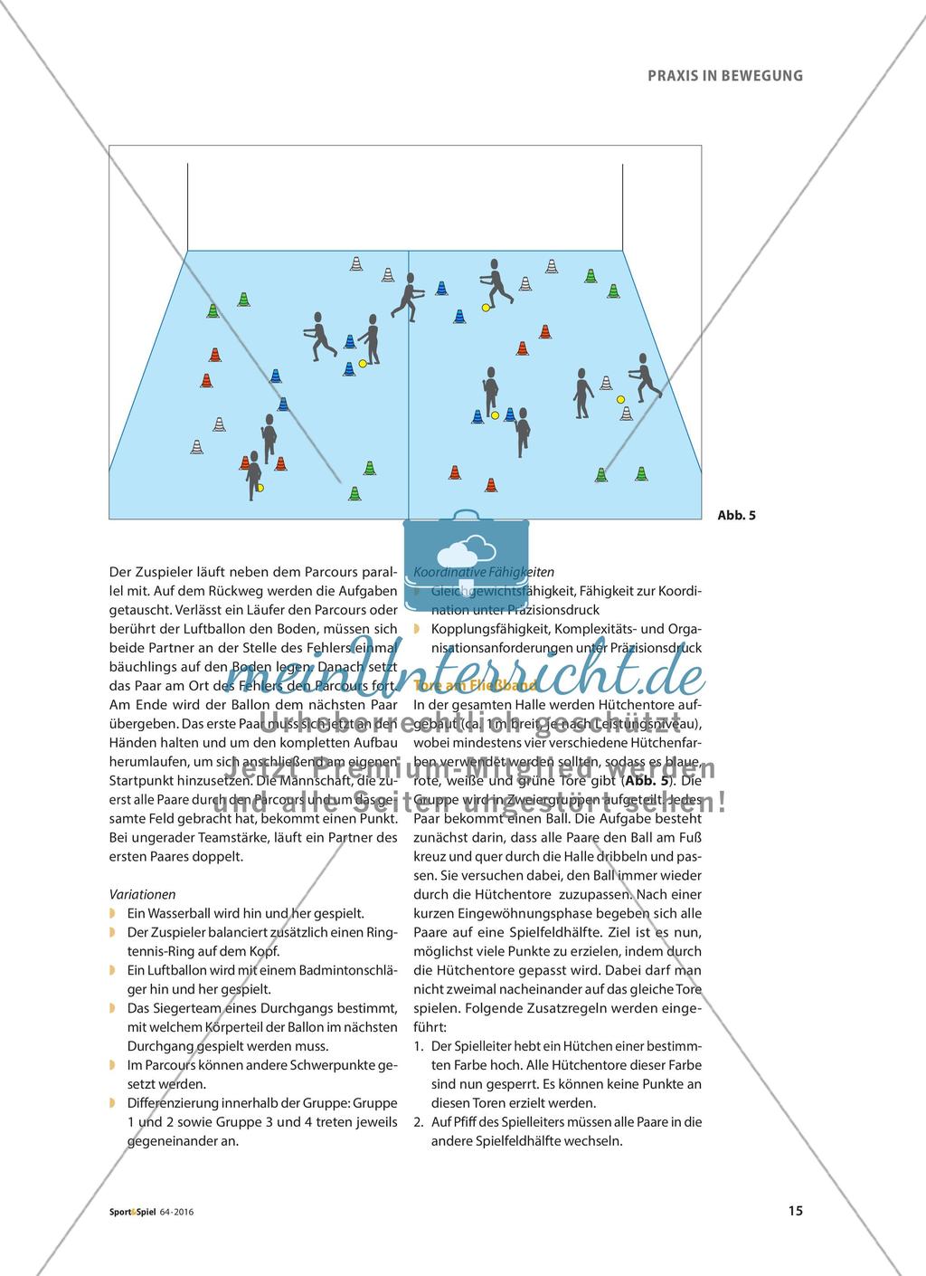Schulung koordinativer Fähigkeiten in Spielformen Preview 6