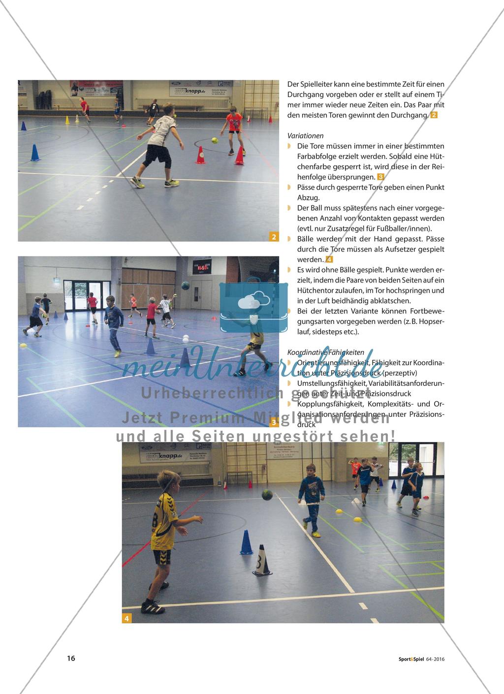 Schulung koordinativer Fähigkeiten in Spielformen Preview 7