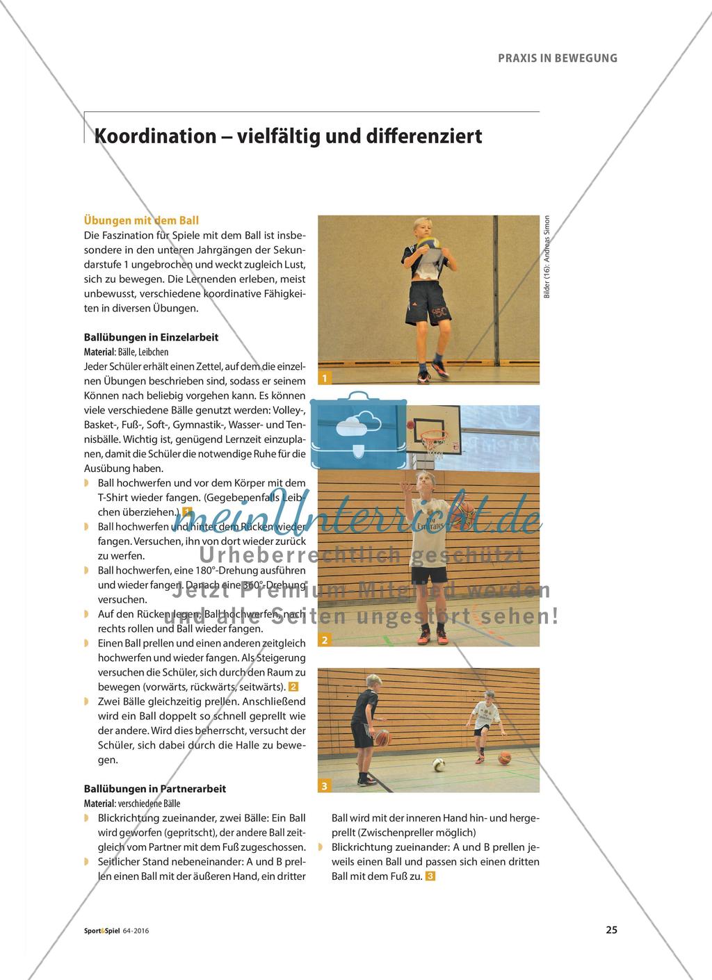Koordinative Übungen zum Laufen, Springen und Werfen Preview 10