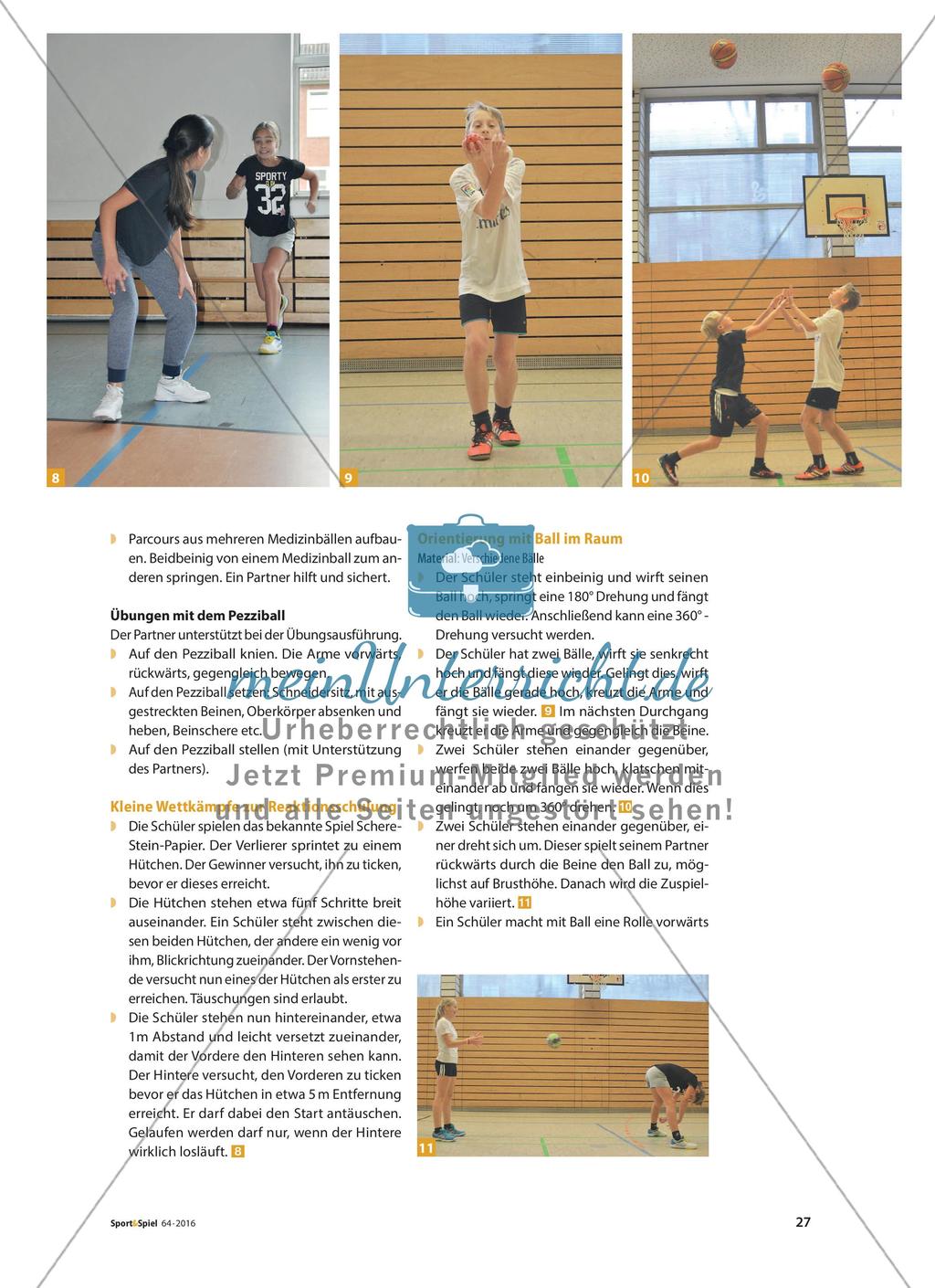 Koordinative Übungen zum Laufen, Springen und Werfen Preview 12