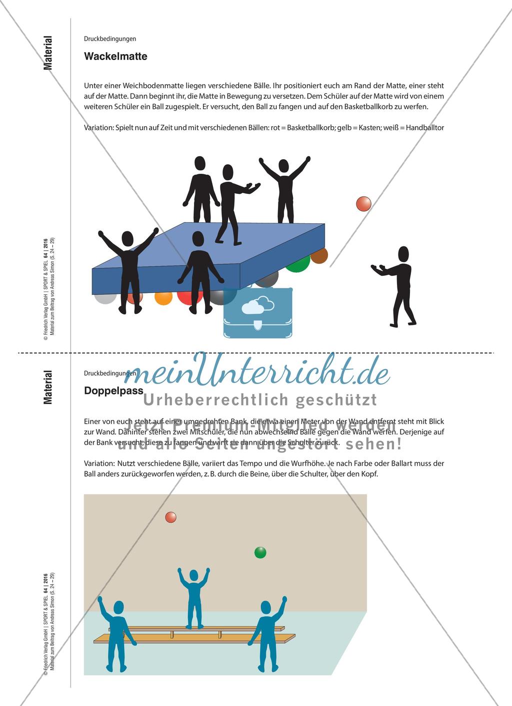 Koordinative Übungen zum Laufen, Springen und Werfen Preview 8