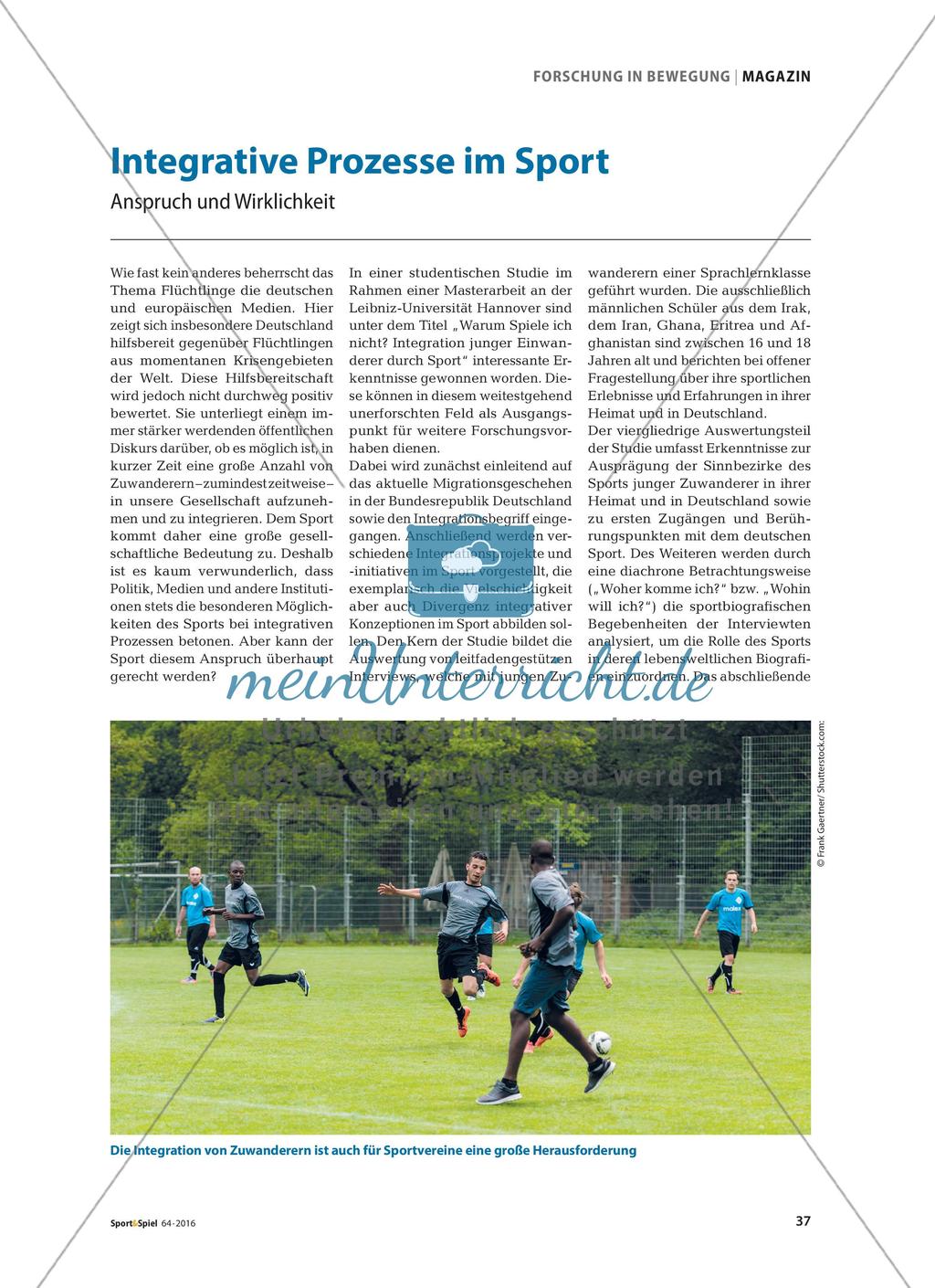 Integration im und durch Sport Preview 1
