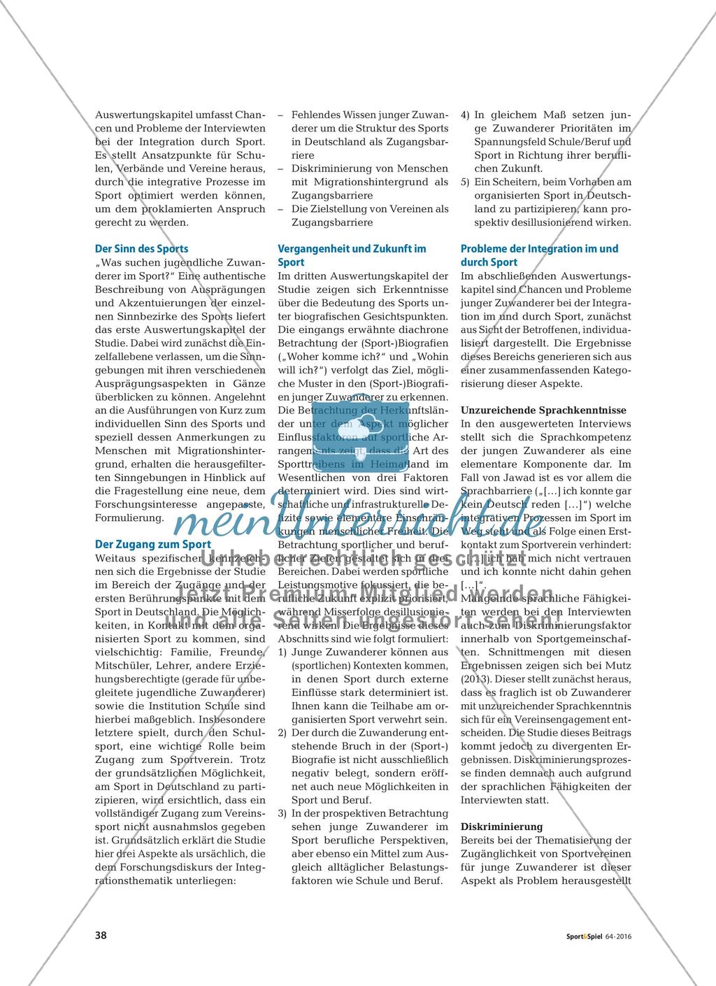 Integration im und durch Sport Preview 2