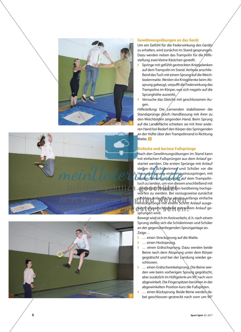 Hoch hinaus – fliegen!: Springen, Rechnen und Wettkämpfen am Minitrampolin Preview 3
