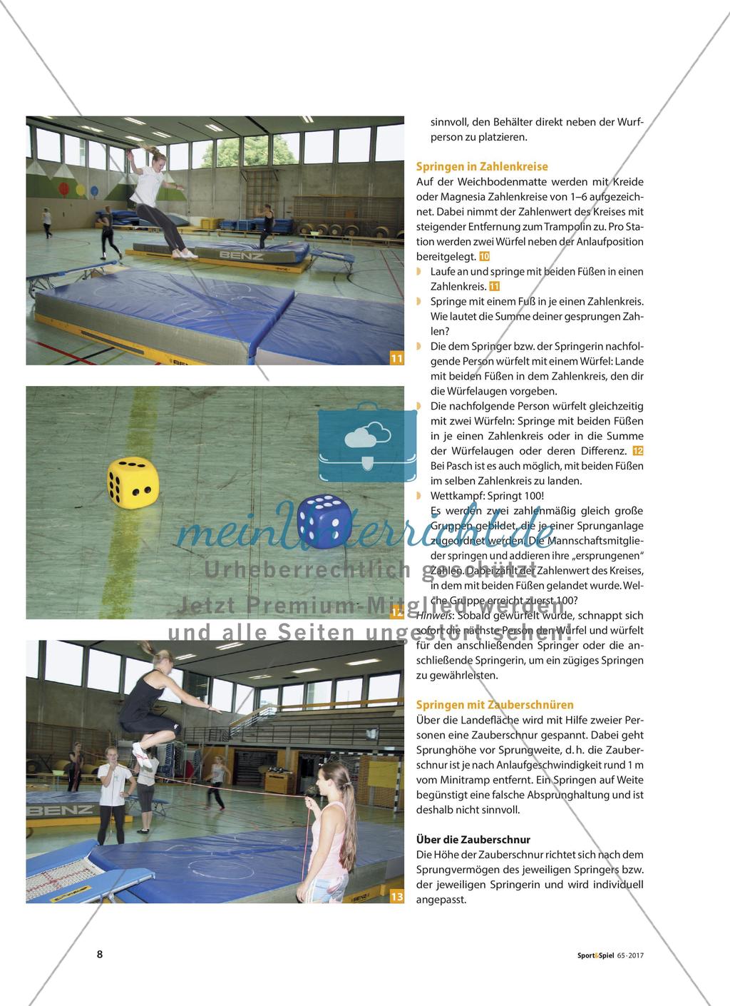 Hoch hinaus – fliegen!: Springen, Rechnen und Wettkämpfen am Minitrampolin Preview 5