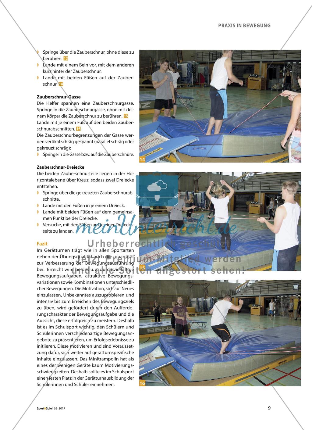 Hoch hinaus – fliegen!: Springen, Rechnen und Wettkämpfen am Minitrampolin Preview 6