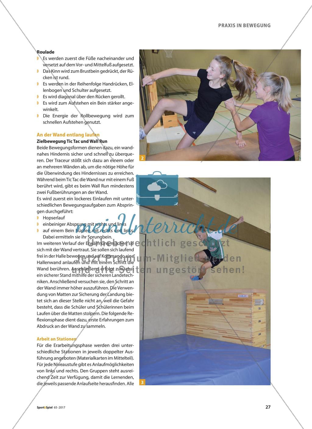 Die Wand als Sportgerät - Trendsportarten Parkour und Freerunning im Sportunterricht Preview 12