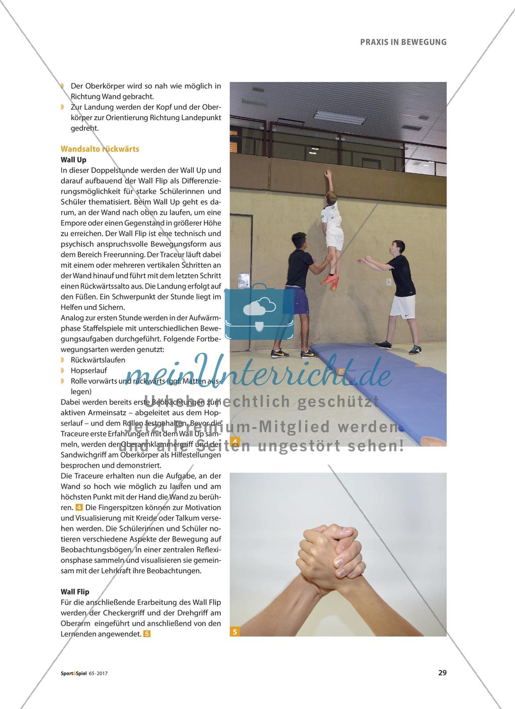 Die Wand als Sportgerät - Trendsportarten Parkour und Freerunning im Sportunterricht Preview 14