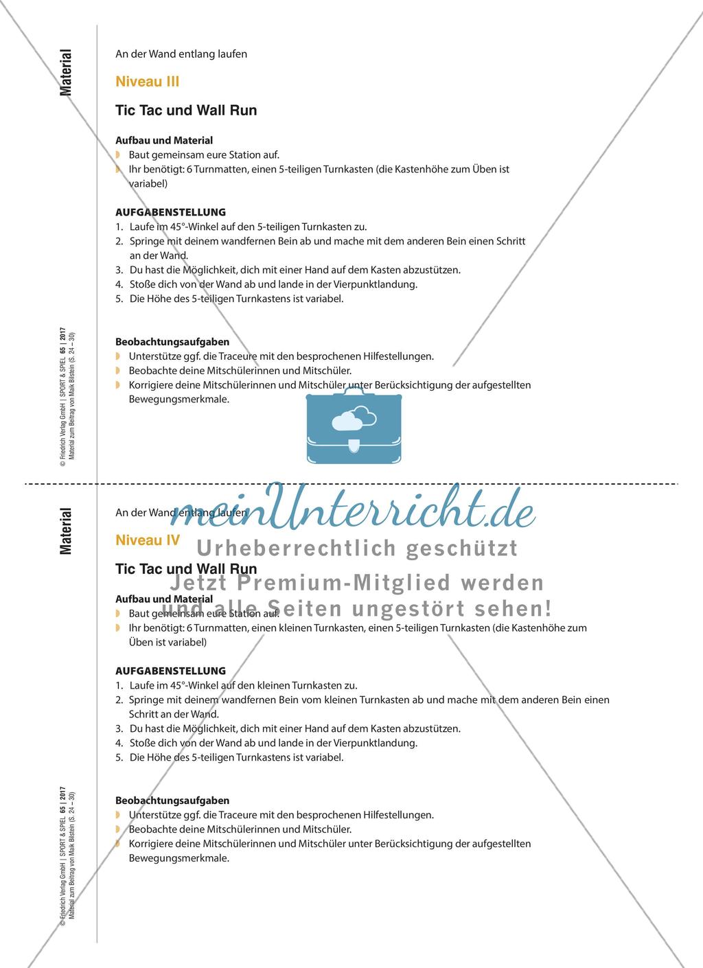 Die Wand als Sportgerät - Trendsportarten Parkour und Freerunning im Sportunterricht Preview 4