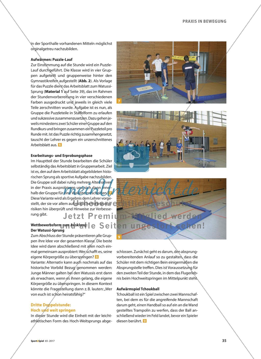 Hoch springen wie ein Watussi - Ein Zugang zum Hochsprung fernab methodischer Reihen Preview 5
