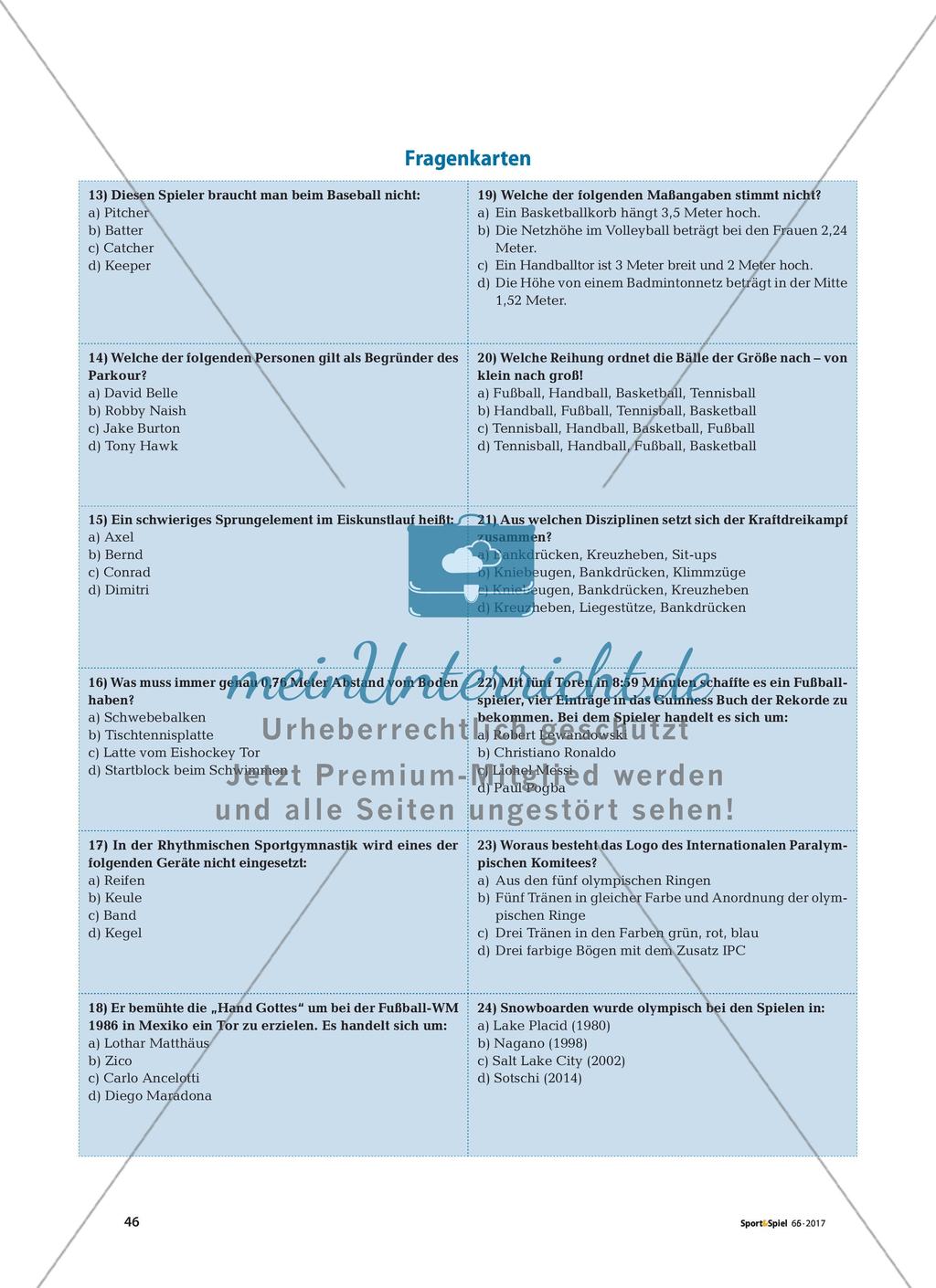 Vier-Ecken-Lauf-Quiz: Ein Laufspiel zur Förderung der Ausdauer Preview 5