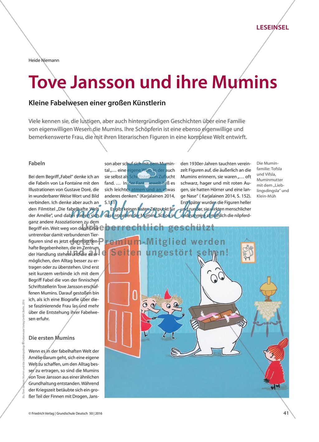 Tove Jansson und ihre Mumins - Kleine Fabelwesen einer großen Künstlerin Preview 1