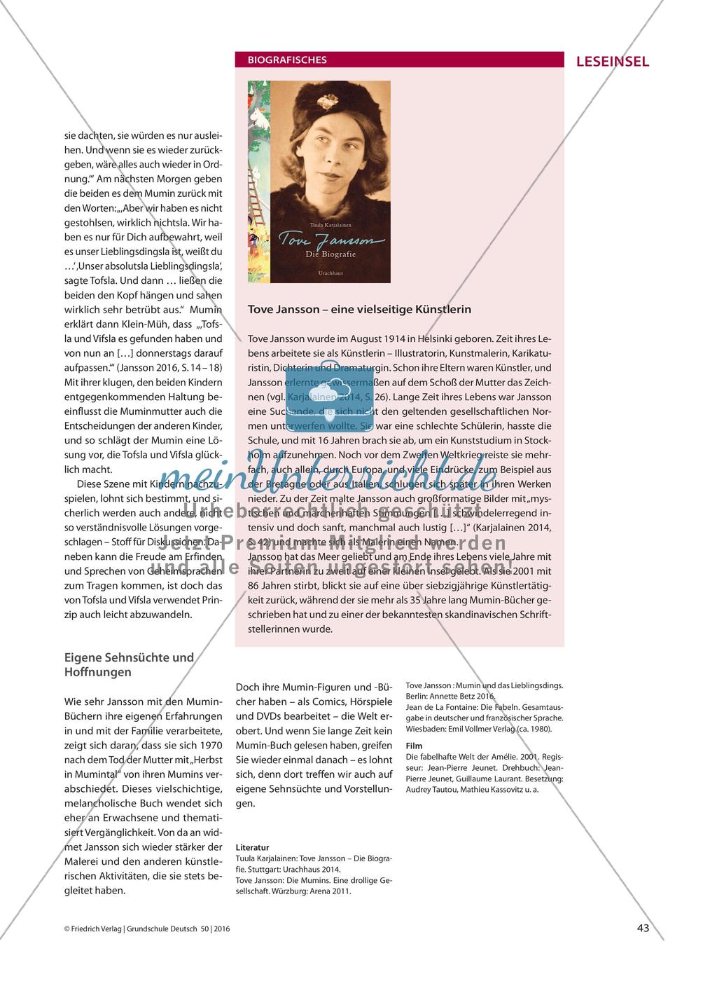 Tove Jansson und ihre Mumins - Kleine Fabelwesen einer großen Künstlerin Preview 3