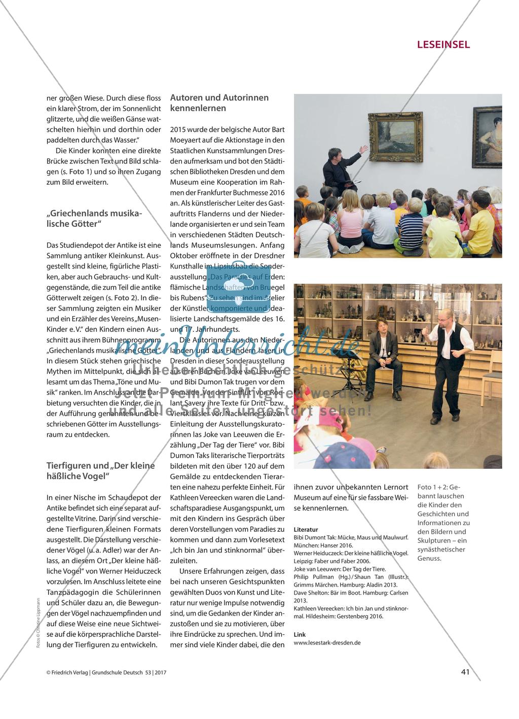 Die Kunst (zu) lesen - Ein Zusammenspiel von Literatur, Bildender und Darstellender Kunst Preview 2