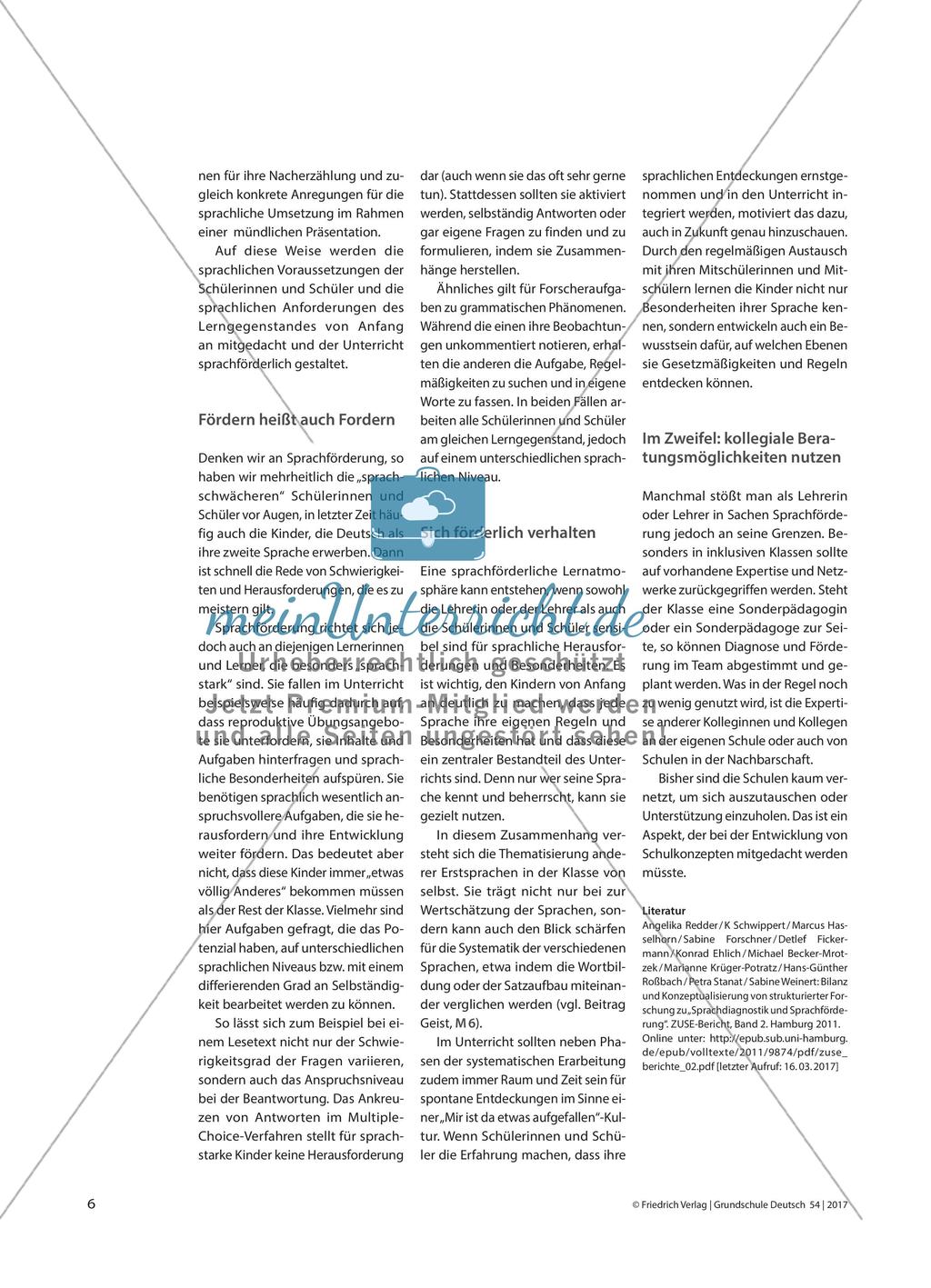 Sprachförderung in der Klasse: Sprach(en)sensibel – empathisch – aufmerksam Preview 3