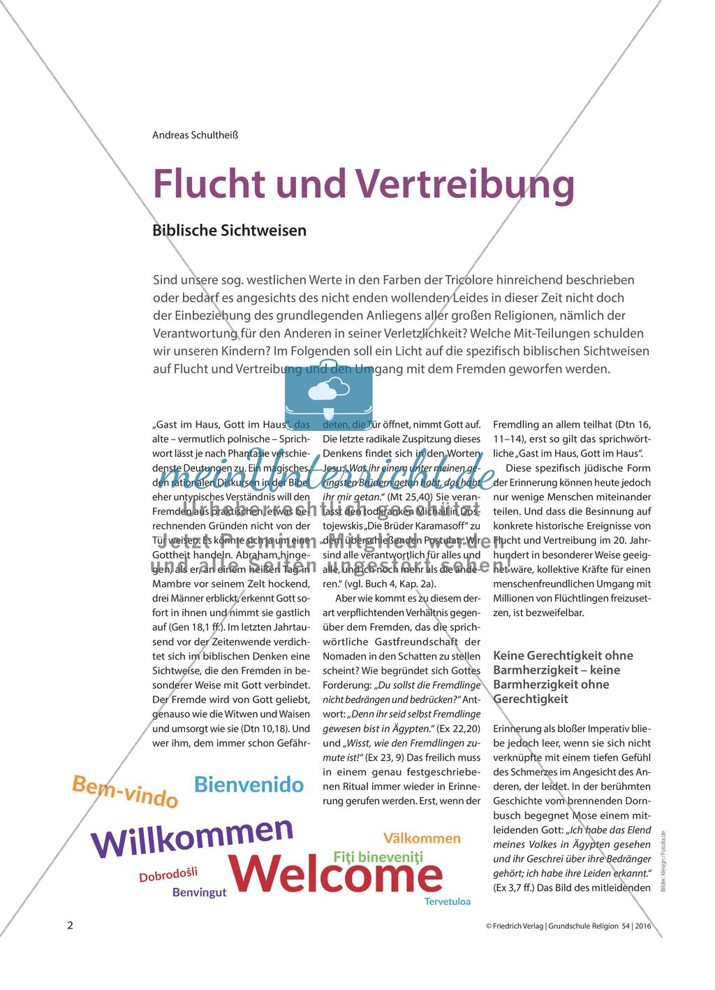 Flucht und Vertreibung in der Bibel Preview 1