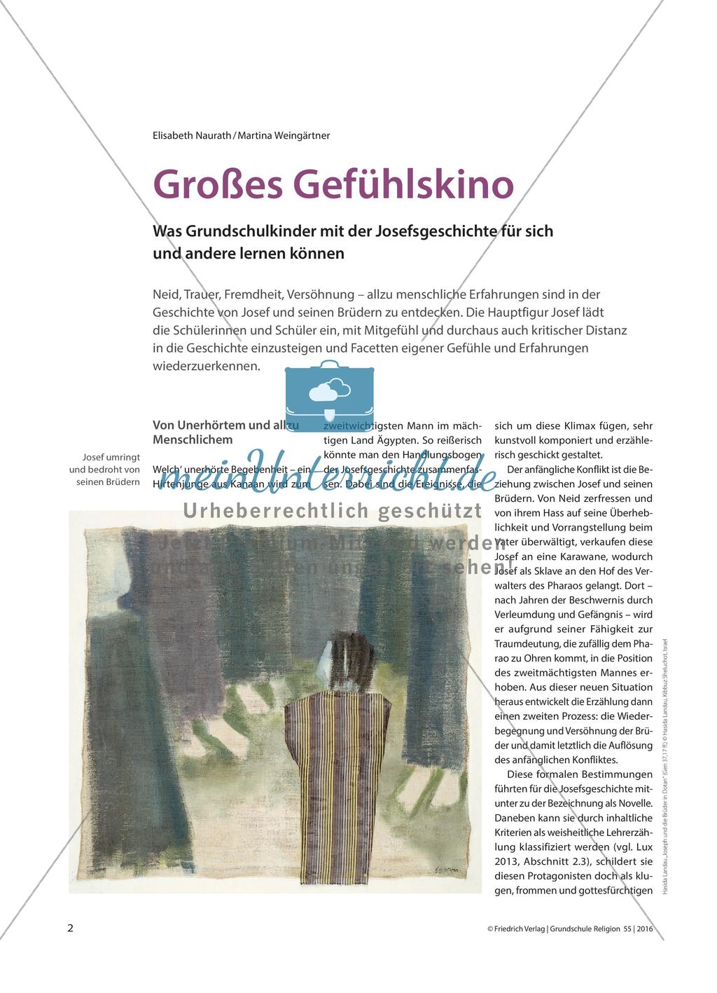 Die Josefgeschichte als Lernchance für große Gefühle Preview 1