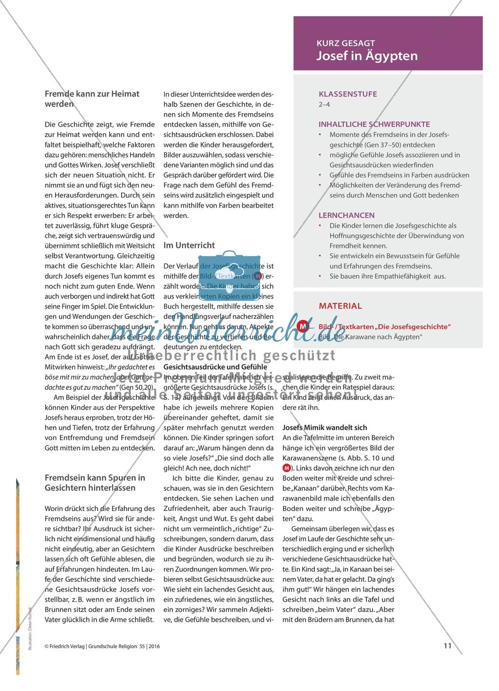 Josef in der Fremde in Ägypten Preview 2