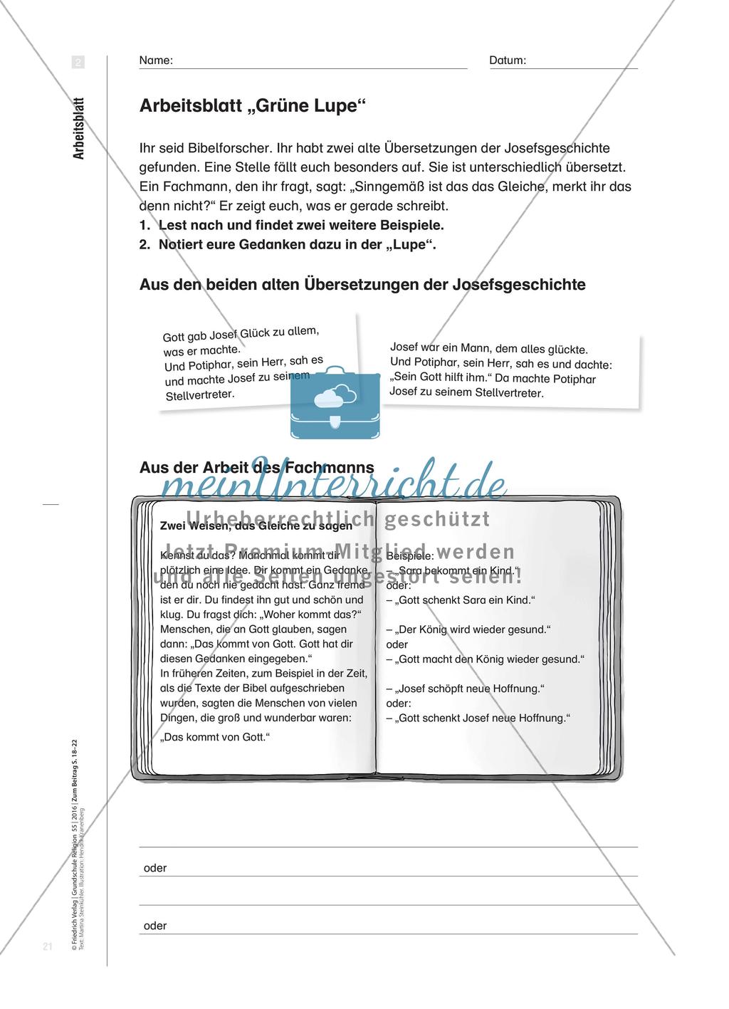 Auf der Suche nach Gott in der Josefsgeschichte Preview 4