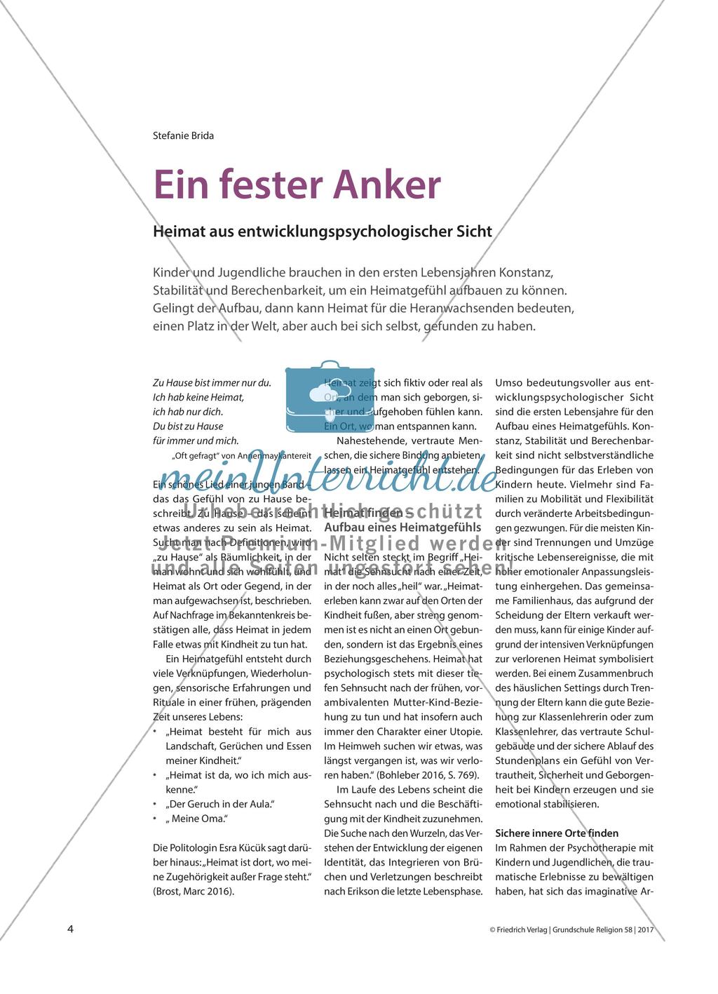 Ein fester Anker - Heimat aus entwicklungspsychologischer Sicht Preview 1