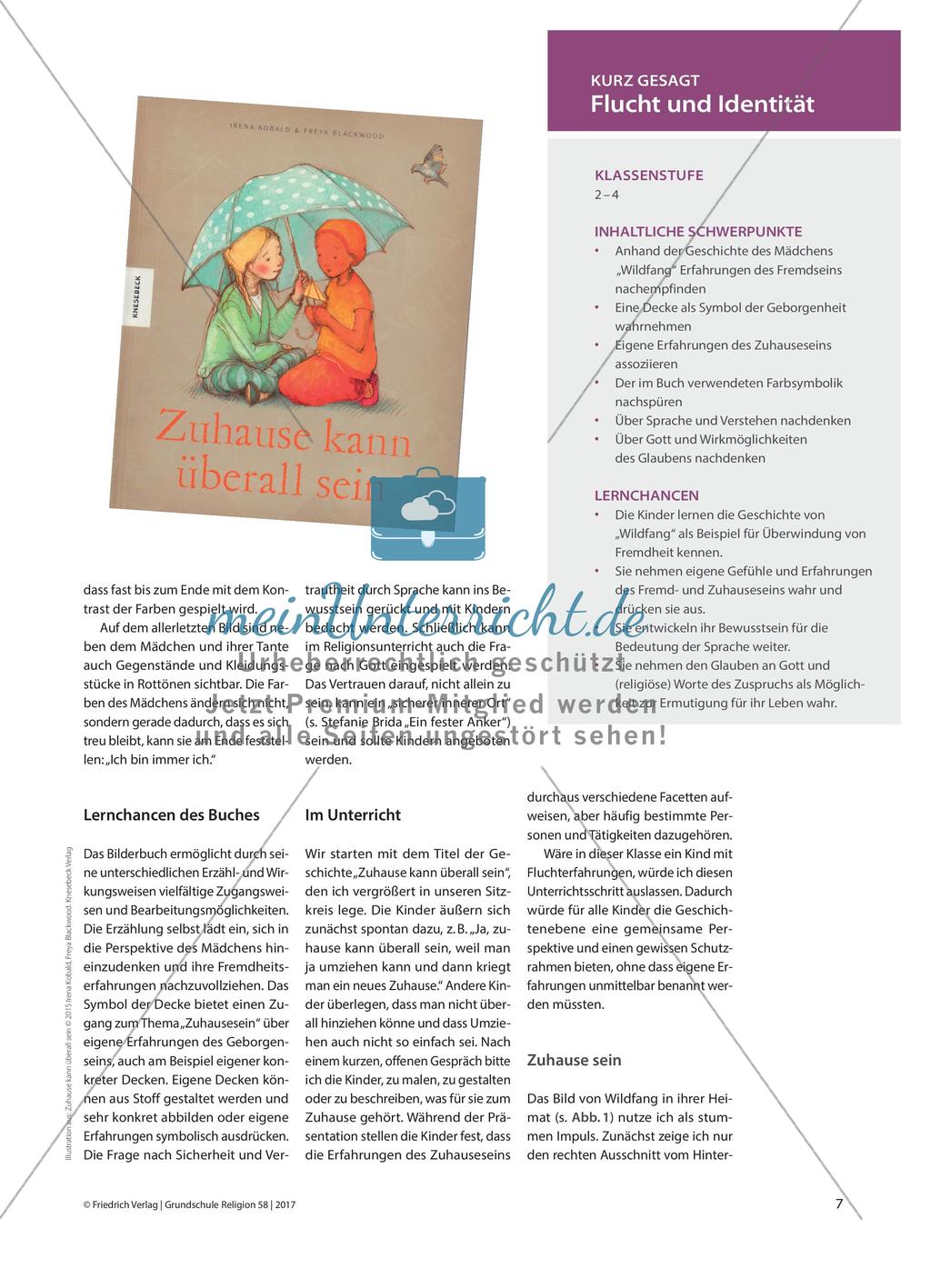 Zuhause kann überall sein - Mit einem Bilderbuch über Fremdheit und Zuhausesein nachdenken Preview 2