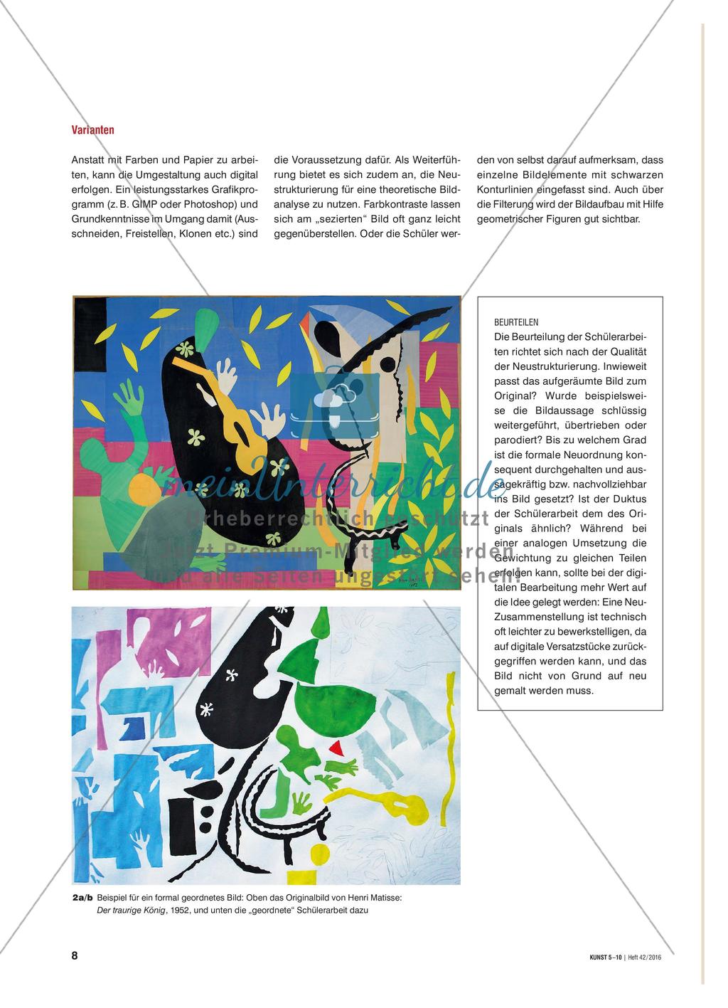 Kunst aufräumen - Ein Gemälde kopieren und nach bestimmten Kriterien ordnen Preview 3