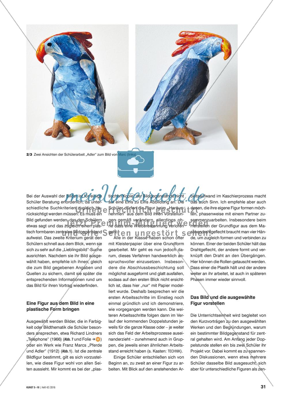 Aus dem Bild getreten - Figuren oder Gegenstände aus Gemälden plastisch kopieren Preview 2