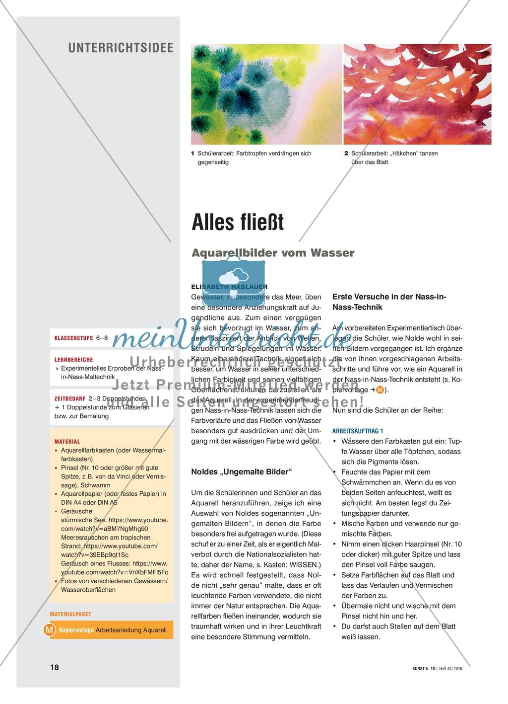 Alles fließt - Aquarellbilder vom Wasser Preview 1