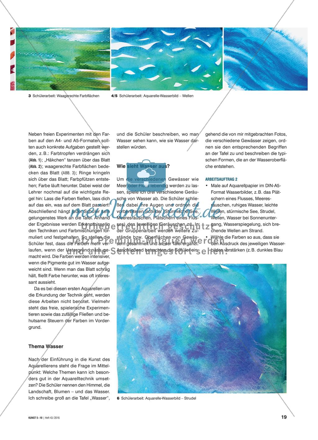 Alles fließt - Aquarellbilder vom Wasser Preview 2