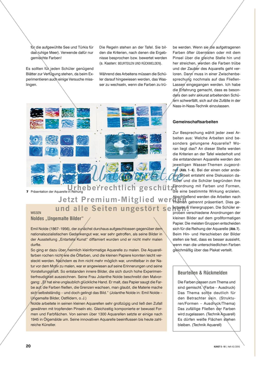 Alles fließt - Aquarellbilder vom Wasser Preview 3