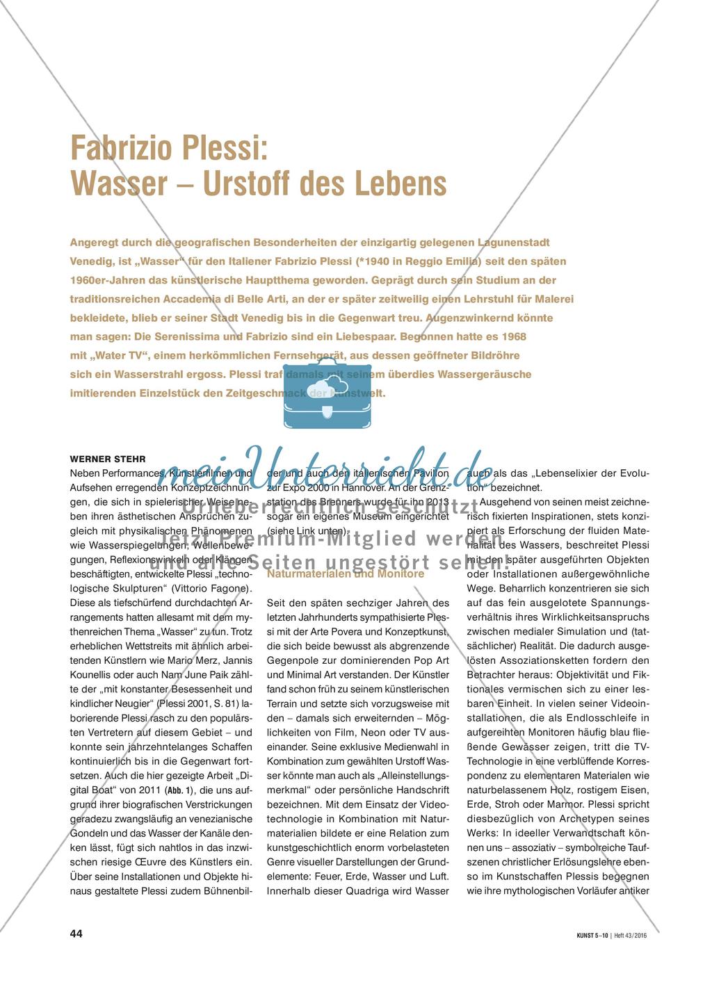 Fabrizio Plessi: Wasser – Urstoff des Lebens Preview 1