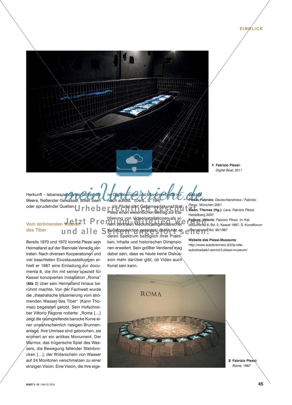 Fabrizio Plessi: Wasser – Urstoff des Lebens Preview 2