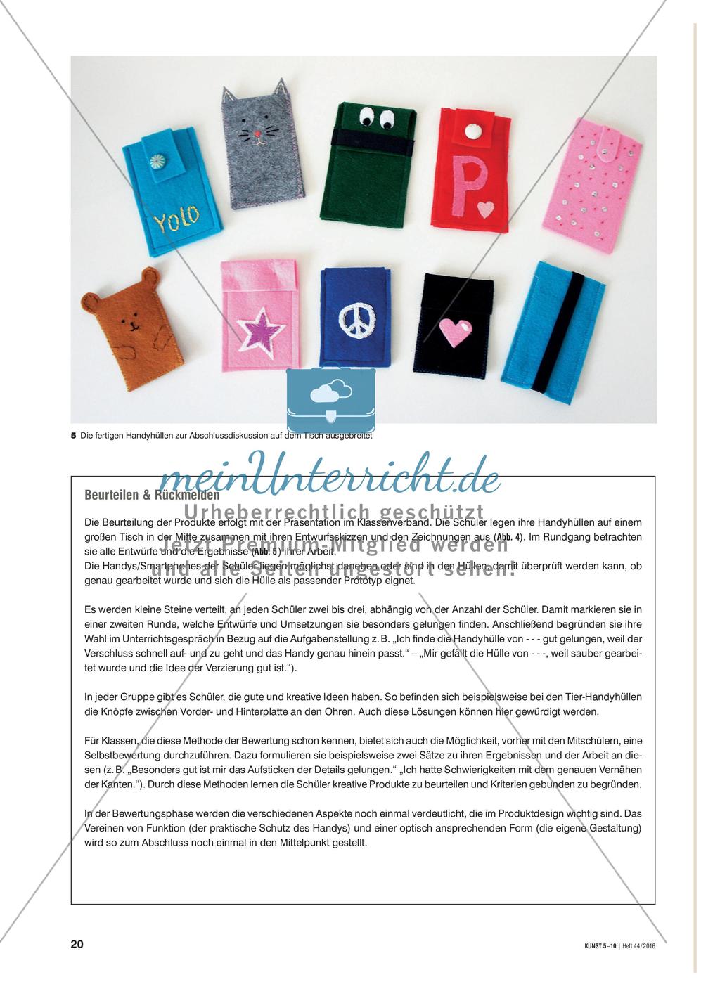 Fashion und Funktion fürs Handy - Eine Handyhülle entwerfen und nähen Preview 5